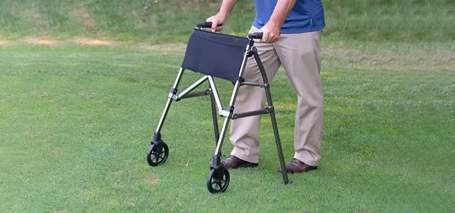 old man using Medical Tools