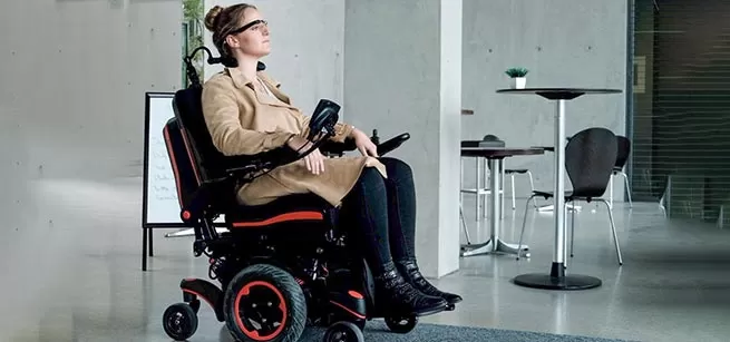 Women on chair using Medical Tools